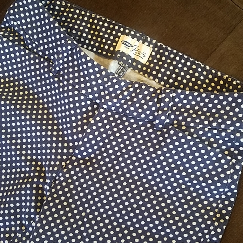 Old Navy Blue & White polka dot, Ankle Length